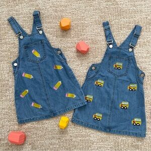 Dresses Overall ~ Back to School by Sparkle in Pink (2 Dresses) KIDS